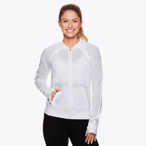 NWT Gaiam x Jessica Biel Melrose Mesh Jacket Size Small, Breathable, Workout